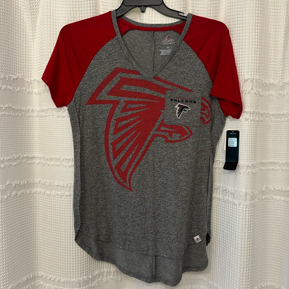 Women’s gray Atlanta Falcons T-shirt